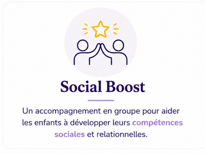 Social boost pour que vos enfants est enfin des amis